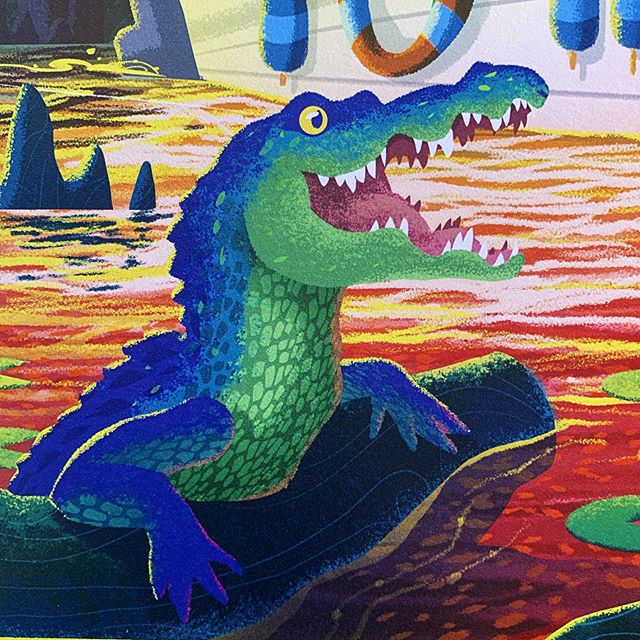 Close up detail of “Swamp Tours”
.
.
.
#gator #alligator #swamptour #nolacityportraits #posterdesign #posterart