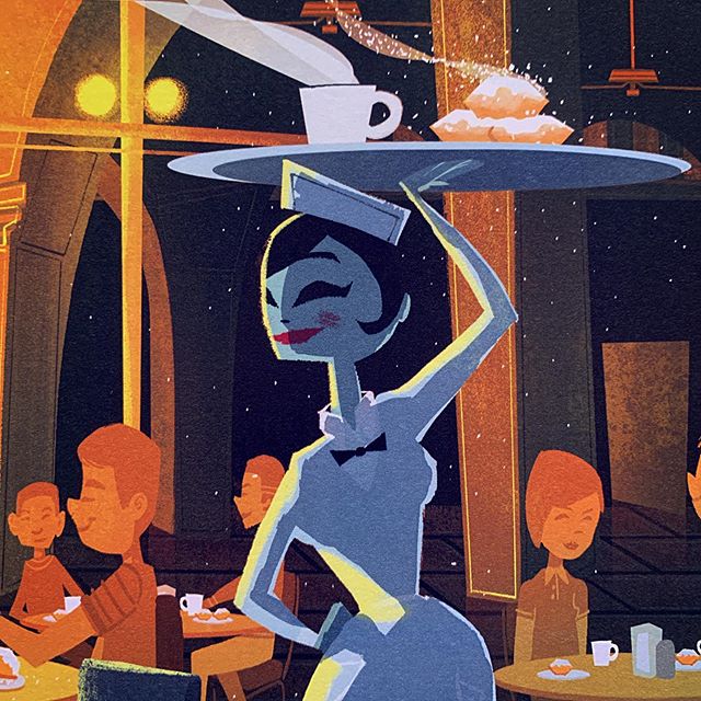 Close up detail of “Cafe du Monde”
.
.
.
#cafedumonde #coffee #illustration #poster #midcenturymodernart #retroart #neworleans #nolacityportraits #1862 #beignets #beignetsandcoffee