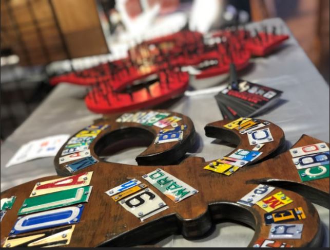 Live Art Saturday with Debo of License Plate Creations